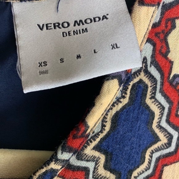 Vero Moda Multi Color Shift Dress Size XS - Picture 5 of 8